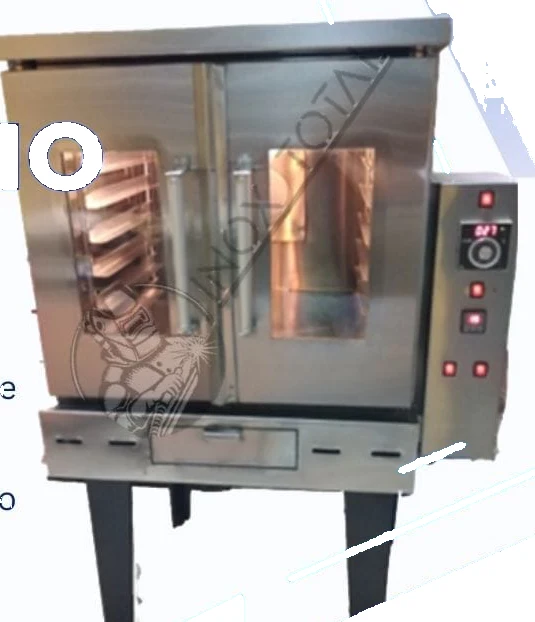 Horno americano de acero inoxidable con capacidad para cinco latas